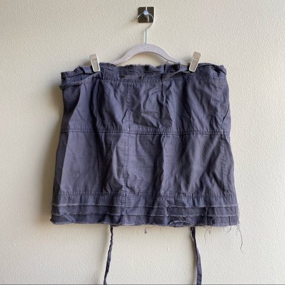 Patrick Robinson Paper Bag Gray Skirt Sz 13 - Picture 2 of 10